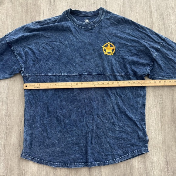 Disney Toy Story Woody Spirit Jersey Shirt Womens Large Blue Sheriff Long Sleeve - Picture 5 of 9
